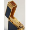 ACCENDINO TASCA St Dupont LACCA CINESE BLU Gatsby VINTAGE GOLDEN LIGHTER BRIQUET
