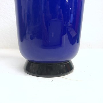 VASO DESIGN Venini VETRO MURANO SERIE ANNI '30 OPALINO BLU COBALTO/INDACO '95