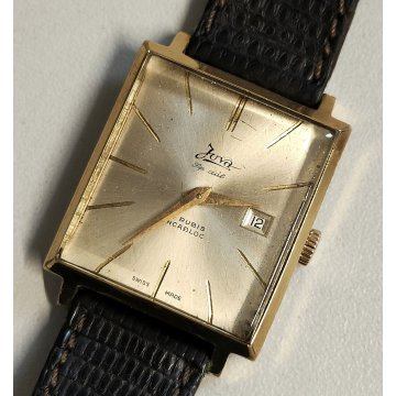 IUVA Special OROLOGIO POLSO Laminato Oro ANNI 70 incabloc VINTAGE GOLDEN WATCH