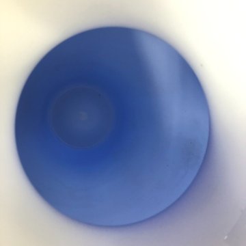 GRANDE VASO VETRO MURANO DESIGN Salviati "Opalini" BLU COBALTO ART GLASS 43 cm/h