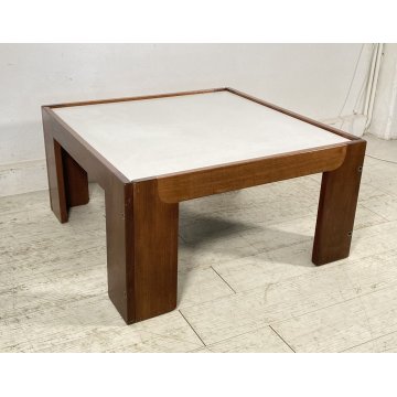 TAVOLINO SALOTTO DESIGN AFRA E TIBIA SCARPA CASSINA ANNI 70 LEGNO VINTAGE TAVOLO