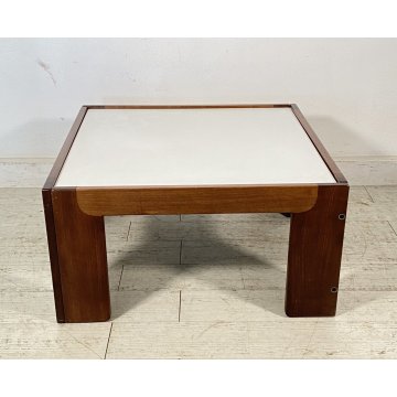 TAVOLINO SALOTTO DESIGN AFRA E TIBIA SCARPA CASSINA ANNI 70 LEGNO VINTAGE TAVOLO