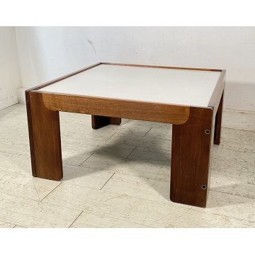 TAVOLINO SALOTTO DESIGN AFRA E TIBIA SCARPA CASSINA ANNI 70 LEGNO VINTAGE TAVOLO