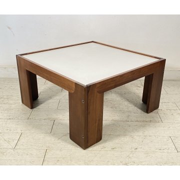 TAVOLINO SALOTTO DESIGN AFRA E TIBIA SCARPA CASSINA ANNI 70 LEGNO VINTAGE TAVOLO