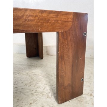 TAVOLINO SALOTTO DESIGN AFRA E TIBIA SCARPA CASSINA ANNI 70 LEGNO VINTAGE TAVOLO