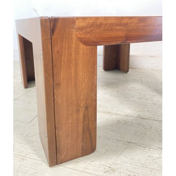 TAVOLINO SALOTTO DESIGN AFRA E TIBIA SCARPA CASSINA ANNI 70 LEGNO VINTAGE TAVOLO