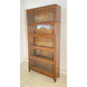 LIBRERIA DISPENSA VETRINA COMPONIBILE Gunn SECTIONALK BOOK CASE ART DECO' UK '30