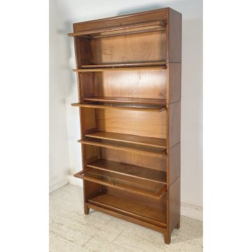 LIBRERIA DISPENSA VETRINA COMPONIBILE Gunn SECTIONALK BOOK CASE ART DECO' UK '30