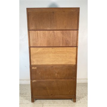LIBRERIA DISPENSA VETRINA COMPONIBILE Gunn SECTIONALK BOOK CASE ART DECO' UK '30