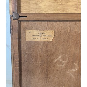 LIBRERIA DISPENSA VETRINA COMPONIBILE Gunn SECTIONALK BOOK CASE ART DECO' UK '30