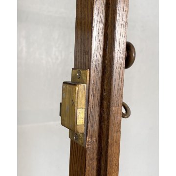 LIBRERIA DISPENSA VETRINA INGLESE PRIMI 1900 LEGNO ROVERE CREDENZA UK EPOCA OLD