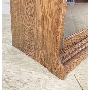 LIBRERIA DISPENSA VETRINA INGLESE PRIMI 1900 LEGNO ROVERE CREDENZA UK EPOCA OLD