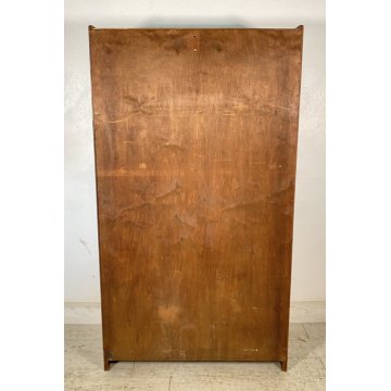 LIBRERIA DISPENSA VETRINA INGLESE PRIMI 1900 LEGNO ROVERE CREDENZA UK EPOCA OLD
