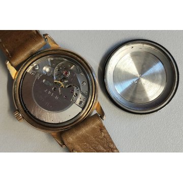 ANTICO OROLOGIO POLSO Lip Dauphine INCABLOC 1960 Plaque or AUTOMATIC WRIST WATCH