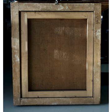 QUADRO DIPINTO OLIO TELA RITRATTO NOBILDONNA VITTORIANA LIBRO OCCHIALI EPOCA 800