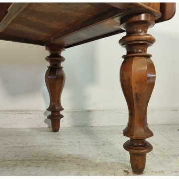 ANTICO SCRITTOIO BANDELLE epoca 1800 SCRIVANIA RADICA PELLE ministeriale DESK