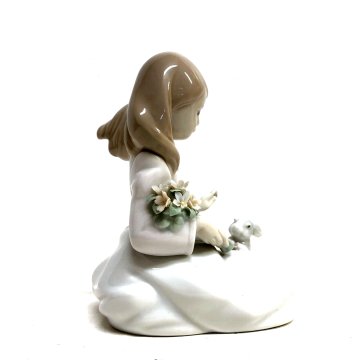 STATUINA PORCELLANA LLADRO' FIGURE  6931 Incontro nella foresta CONIGLIO RABBIT