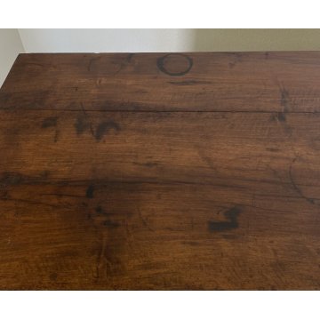 ANTICO COMÒ PIEMONTESE INTARSIATO LEGNO NOCE ABETE 4 CASSETTI 1800 CASSETTONE