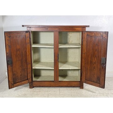 ANTICA CREDENZA ARTE POVERA LEGNO ABETE MADIA EPOCA 1800 2 ANTE DISPENSA ARMADIO