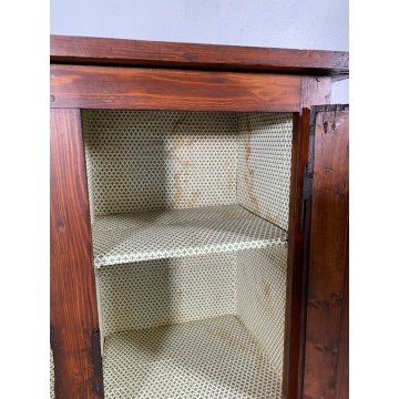 ANTICA CREDENZA ARTE POVERA LEGNO ABETE MADIA EPOCA 1800 2 ANTE DISPENSA ARMADIO