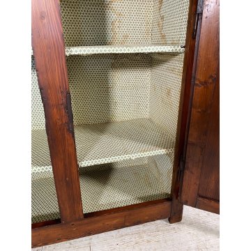 ANTICA CREDENZA ARTE POVERA LEGNO ABETE MADIA EPOCA 1800 2 ANTE DISPENSA ARMADIO