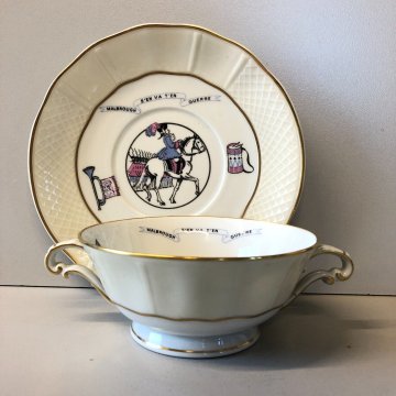 TAZZA PIATTINO BAMBINI B&C Limoges France L. Bernardaud VINTAGE PORRIDGE SET '30