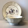 TAZZA PIATTINO BAMBINI B&C Limoges France L. Bernardaud VINTAGE PORRIDGE SET '30