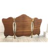 ANTICO RARO SPECCHIO da TAVOLO SPECCHIERA TRITTICO LEGNO CORNICE SAGOMATA DORATA