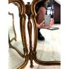 ANTICO RARO SPECCHIO da TAVOLO SPECCHIERA TRITTICO LEGNO CORNICE SAGOMATA DORATA