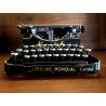 ANTICA MACCHINA DA SCRIVERE PORTATILE SABB Mod. M28 Officine Mondial Crema  '30