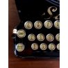 ANTICA MACCHINA DA SCRIVERE PORTATILE SABB Mod. M28 Officine Mondial Crema  '30