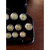 ANTICA MACCHINA DA SCRIVERE PORTATILE SABB Mod. M28 Officine Mondial Crema  '30