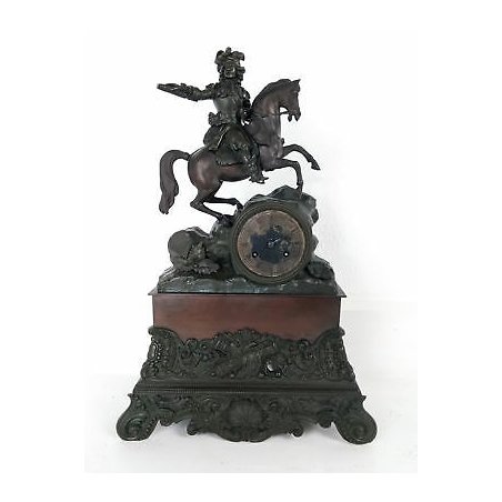 ANTICA PARIGINA OTTOCENTO OROLOGIO BAULLIER FILS PARIS 1830 EPOCA PENDOLO TAVOLO