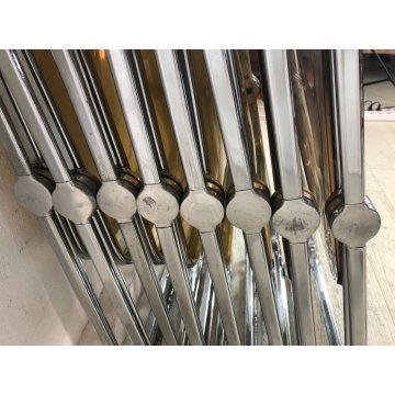 SET 8 SEDIA PIEGHEVOLE Plia FUME' DESIGN G. Piretti PER Anonima Castelli ANNI 70