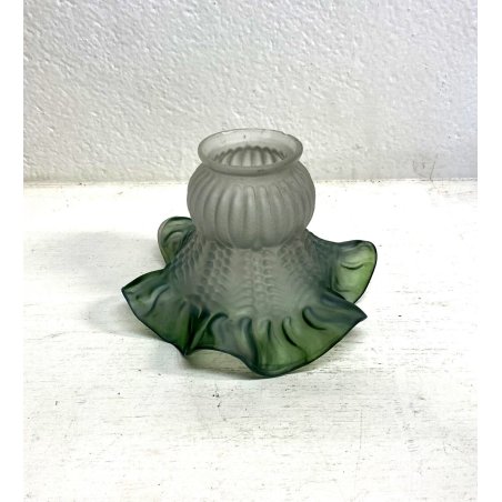 ANTICO PARALUME SATINATO LIBERTY cappellotto vetro TULIP  per APPLIQUE o LAMPADA