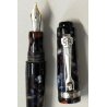 Marlen C-967 PENNA STILOGRAFICA marmorizzata PISTONE Vintage Fountain Pen ITALY