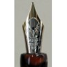 Marlen C-967 PENNA STILOGRAFICA marmorizzata PISTONE Vintage Fountain Pen ITALY