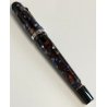 Marlen C-967 PENNA STILOGRAFICA marmorizzata PISTONE Vintage Fountain Pen ITALY