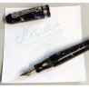 Marlen C-967 PENNA STILOGRAFICA marmorizzata PISTONE Vintage Fountain Pen ITALY