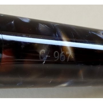 Marlen C-967 PENNA STILOGRAFICA marmorizzata PISTONE Vintage Fountain Pen ITALY