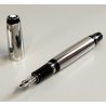 Montblanc BOHEME Steel & Noir PENNA STILOGRAFICA BLACK STONE Safety Fountain Pen
