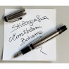 Montblanc BOHEME Steel & Noir PENNA STILOGRAFICA BLACK STONE Safety Fountain Pen