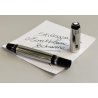 Montblanc BOHEME Steel & Noir PENNA STILOGRAFICA BLACK STONE Safety Fountain Pen