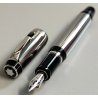 Montblanc BOHEME Steel & Noir PENNA STILOGRAFICA BLACK STONE Safety Fountain Pen
