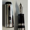 Montblanc BOHEME Steel & Noir PENNA STILOGRAFICA BLACK STONE Safety Fountain Pen