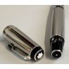 Montblanc BOHEME Steel & Noir PENNA STILOGRAFICA BLACK STONE Safety Fountain Pen