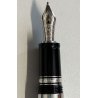 Montblanc BOHEME Steel & Noir PENNA STILOGRAFICA BLACK STONE Safety Fountain Pen