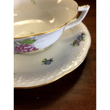 SERVIZIO CONSOMME' 12 pers. Porcellana HEREND HUNGARY  mod: 743 Queen Victoria