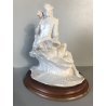 STATUINA FIGURE PORCELLANA CAPODIMONTE A. Belcari SCENA ROMANTICA VINTAGE  '900