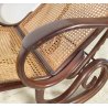 ANTICA CHAISE LONGUE THONET SDRAIO PIEGHEVOLE LEGNO FAGGIO ANNI 40 PAGLIA VIENNA